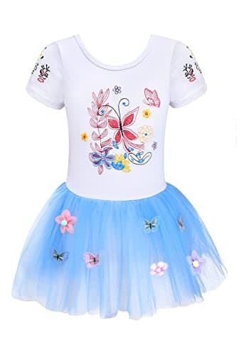Unicorn Tutu Ballet Leotards for Toddlers Girls Cotton Tulle Skirts