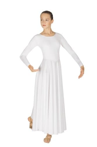 EUROTARD Women's Long Sleeve Worship Liturgical Dance Dress
