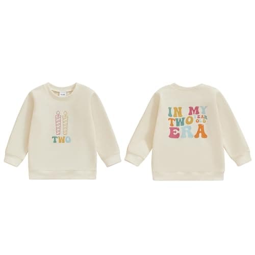 YOKJZJD Toddler Girl 1st 2nd 3rd Birthday Romper Sweatshirt