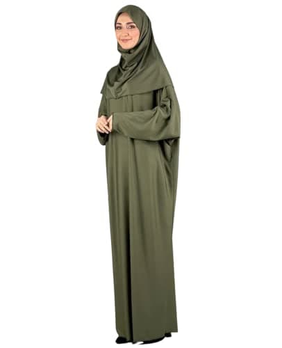 Prien Women's Hijab Rug Tasbih Islamic Prayer Dress for Eid Ramadan