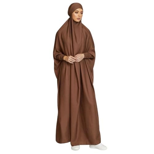 IKADEX Hooded Abaya Dress for Muslim Women