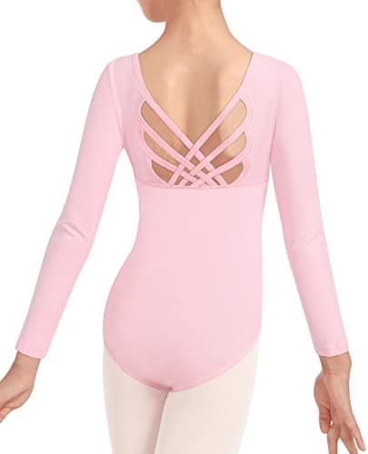 WYHDY Girls' Ballet Dance Butterfly Crisscross Straps Sleeveless Leotards