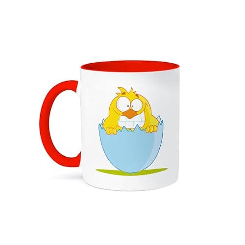 Funny Cartoon Cop Eating Donuts Ceramic Mug for Police Officers, 15-Ounce