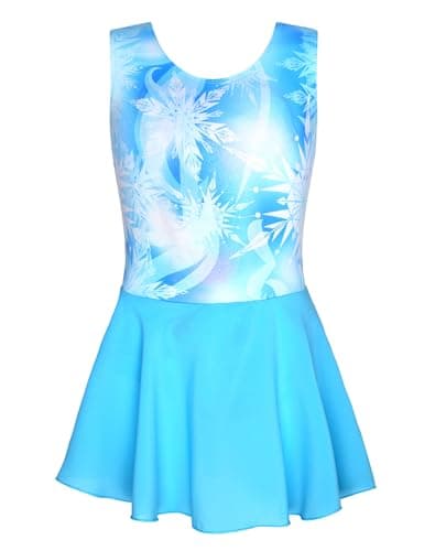 Nokecina Girls' Sparkle Ballet Leotard with Skirt & Dance Dress