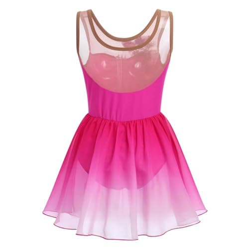 ODASDO Women's Ice Skating Ballet Dance Leotard with Sequin Embroidery