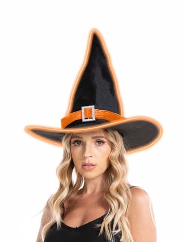 Light Up Witch Hat with EL Wire for HSCTEK