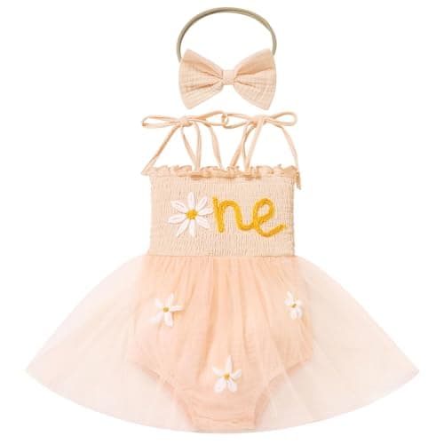 IMEKIS Boho Strawberry Romper Tulle Dress & Headband for Baby Girls Summer Photo Shoot