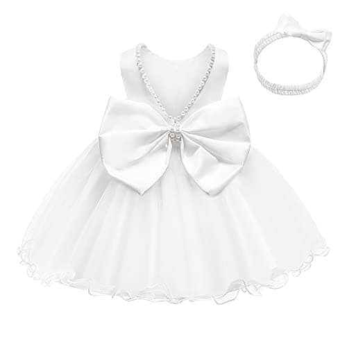 Refined Title: LZH Baby Girls Backless Flower Wedding Dresses
