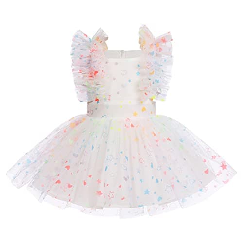 Newborn Infant Baby Girl Birthday Party Dress Romper