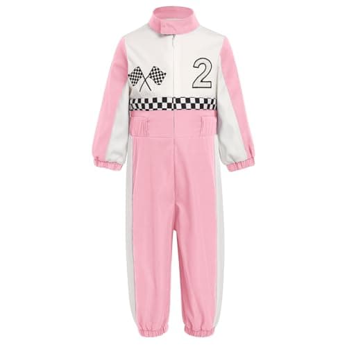 ODASDO Baby Boys & Girls Race Car Driver Jumpsuit 1st & 2nd Birthday Outfits