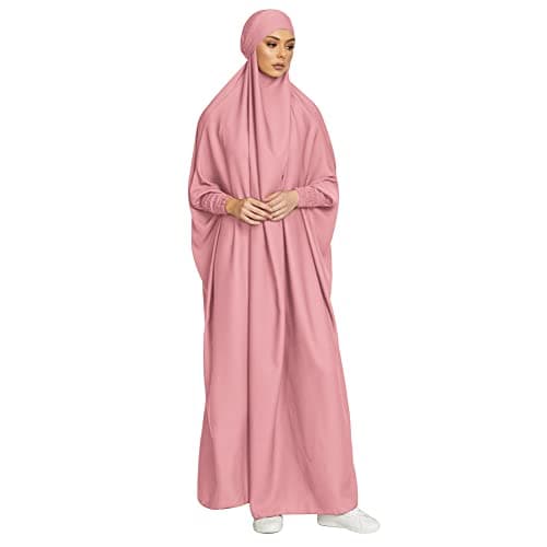 IKADEX Hooded Abaya Dress for Muslim Women