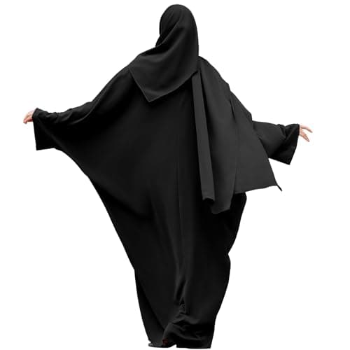 Abayas for Muslim Women - One-Piece Long Sleeve Islamic Prayer Dress