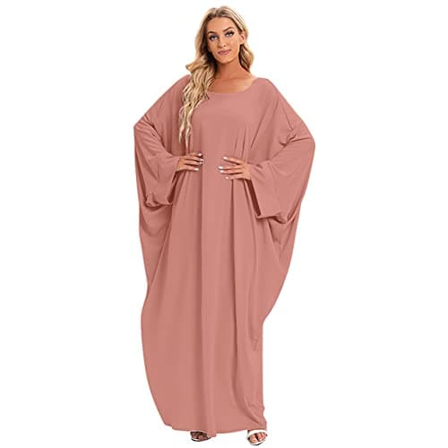 OBEEII Women's Islamic Abaya Dress with Hijab - Full Cover Maxi Robe