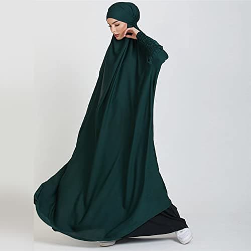 IKADEX Hooded Abaya Dress for Muslim Women