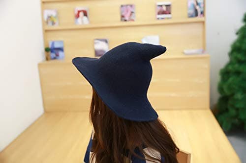 URFUN Women's Wool Witch Hat for Halloween Party