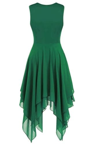 YrsZX Women's Praise Dance Dress & Flowy Skirt for Worship Costumes