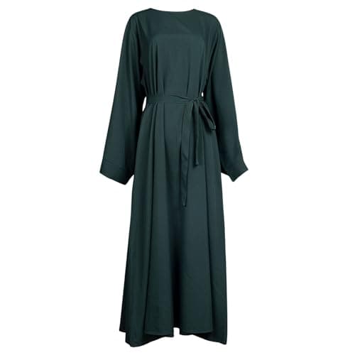 KUIOLYPOER Women's Pakistani Kaftan Abaya, Muslim Dress for Prayer and Dubai Outfits