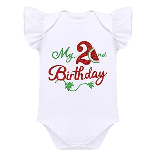 Baby Girl's Fruit Theme Birthday Party Cake Smash Outfit Set