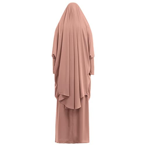 IWEMEK Muslim Women's Chiffon Abaya Dress Set
