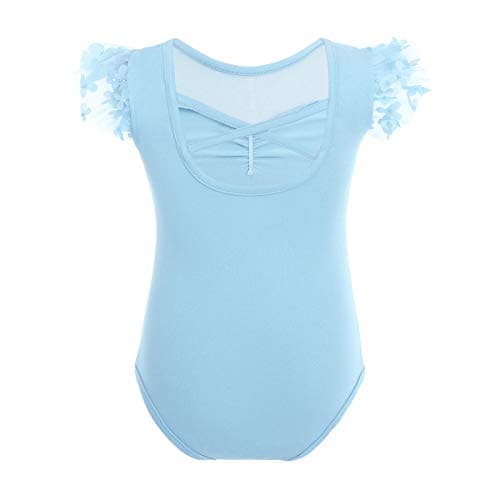 ODASDO Girls' Two-Piece Ballet Dress and Tutu Set for Ages 3-10