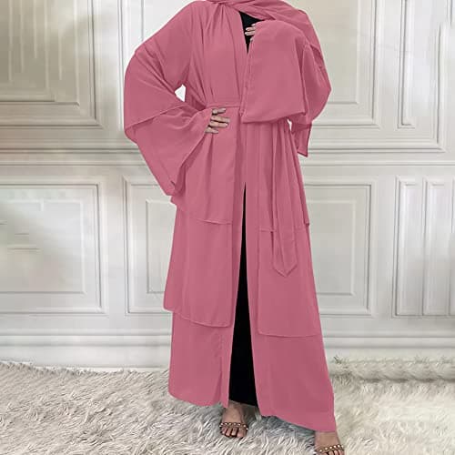 Women Muslim Abaya Maxi Dress with Hijab