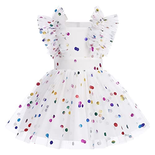 Newborn Infant Baby Girl Birthday Party Dress Romper