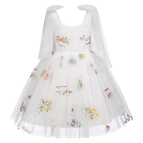 IBTOM CASTLE Backless Flower Girl Tulle Maxi Wedding Gown