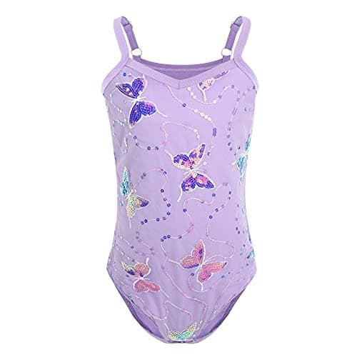 Girls' Sparkly Butterfly Ballet Leotard with Tutu Skirt