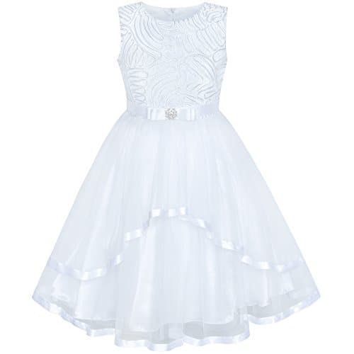 Fashion Girls Blue Wedding Party Bridesmaid Dress Size 4-12