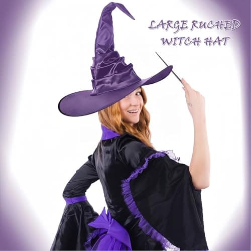 Detachable Witch Hat Headband for Women's Halloween Costume Party
