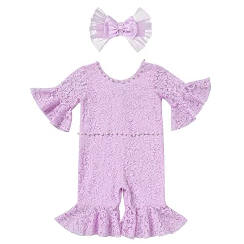 Baby Girl Ruffle Romper for Newborn and Infant