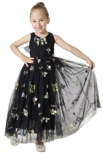 2Bunnies Girl Enchanted Floral Lace A-Line Garden Party Dress