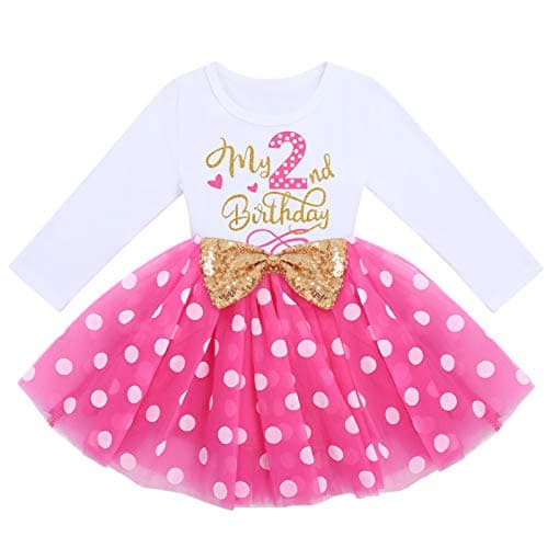 ODASDO Baby Girls Toddler Kids Birthday Party Dresses