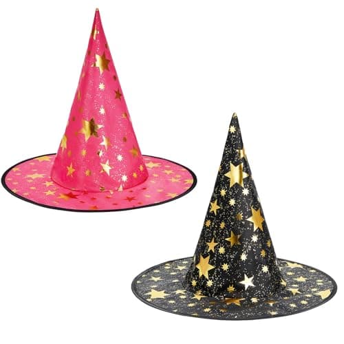 American Trends Gold Star Witch Hat for Women Cosplay Costume Accessory