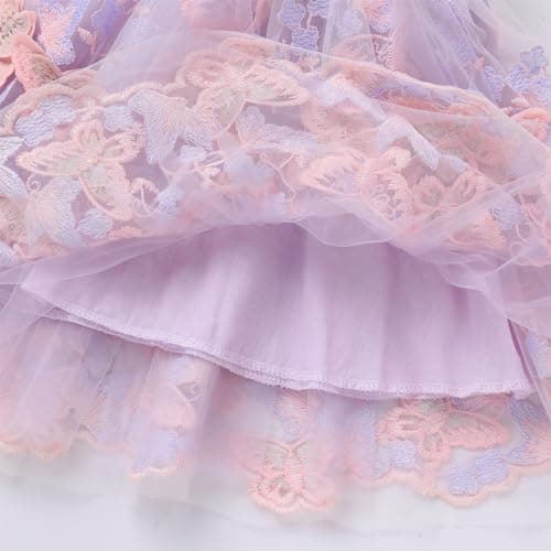 Toddler Baby Girl Butterfly Embroidery Princess Tutu Dress