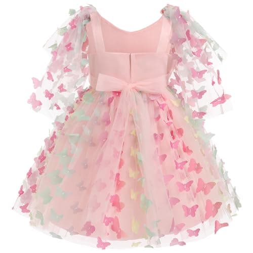 Girls' Butterfly Tulle Dress for Special Occasions
