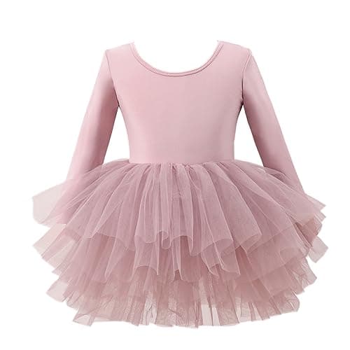 Tutu.kk Girls' 4-Layer Ballet Tutu Leotard (12 Months - 7 Years)