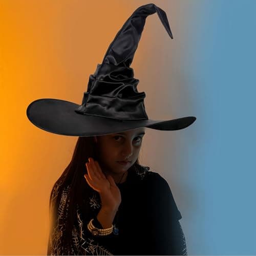Large Black Witch Hat for Halloween Costume