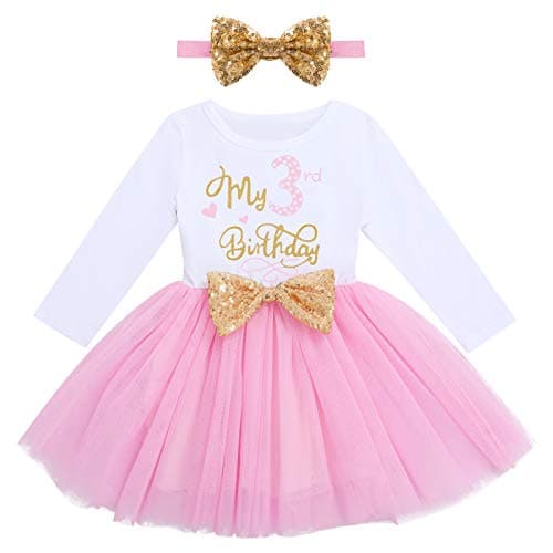 Refined Title: ODASDO Baby Girls Toddlers Birthday Tutu Dress Set