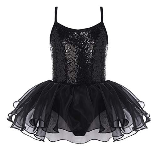 Zaclotre Sparkly Ballet Tutu Dress for Little Girls