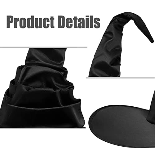DOOVID Halloween Witch Hat for Cosplay Accessories