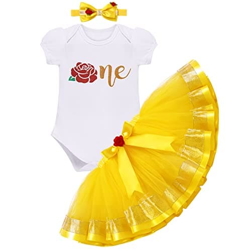 Baby Girl Unicorn Bee Theme Birthday Party Outfit