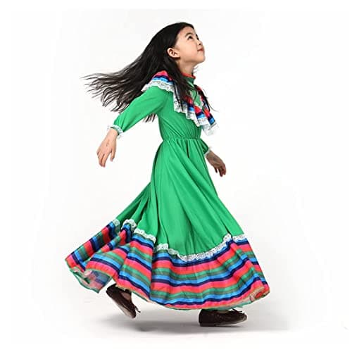 Shyhand Mexican National Style Princess Dress for Girls Halloween Party