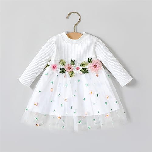PATPAT Girl's Tulle Tutu Party Dress Formal Flower Princess