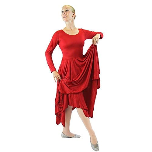 Danzcue Women's Long Sleeve Dance Dress for Spirit Celebration