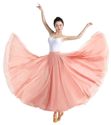 Z&X Women's Gradient Chiffon Dance Skirt for Modern Ballet Performance