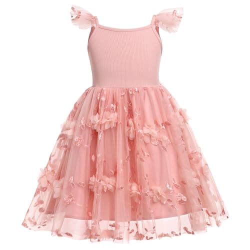 ODASDO Flower Girl Tutu Wedding Dress for Girls