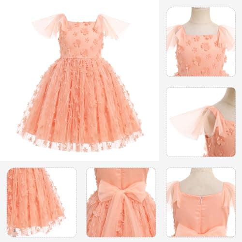 Girl's 3D Flower Princess Tutu Dress