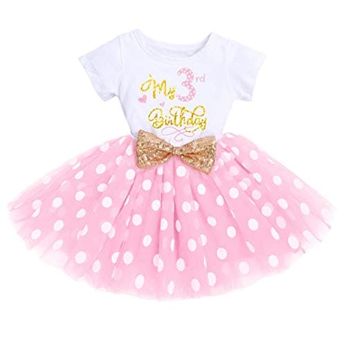 IBTOM CASTLE Polka Dots Sequin Tutu Dress for Baby Girls BirthdayCake Smash Photo Shoot