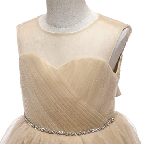 Glamulice Long A-Line Maxi Flower Girl Holiday Dress